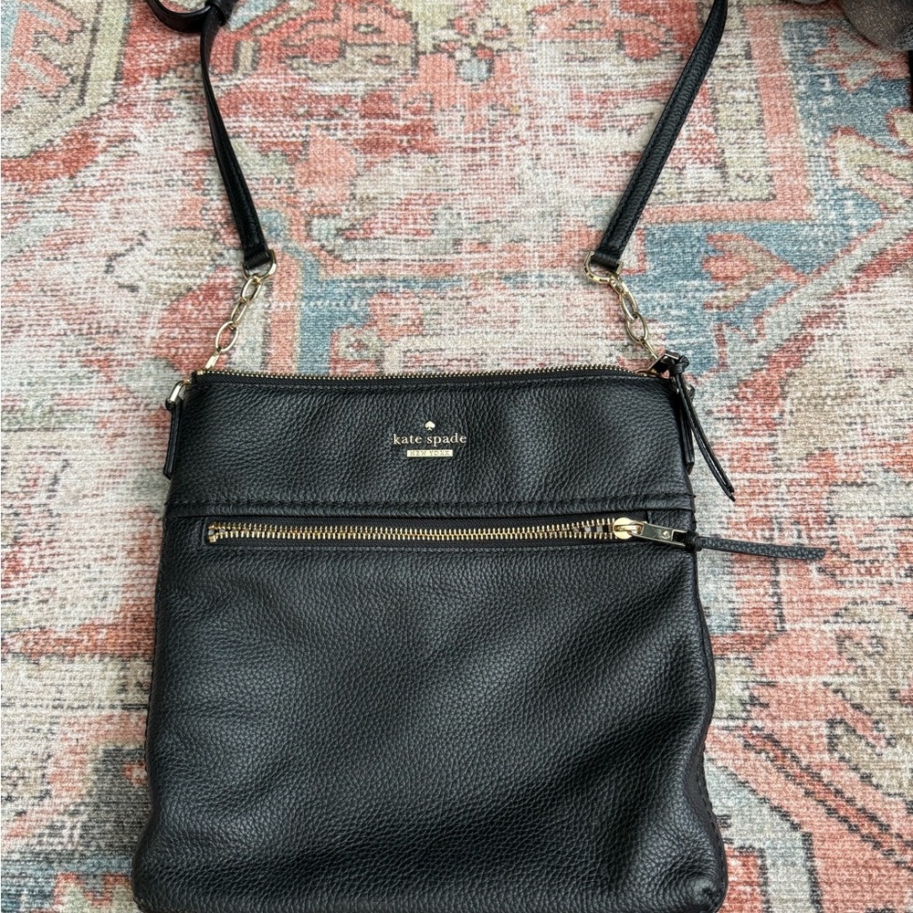 Kate Spade Black Leather Crossbody Bag